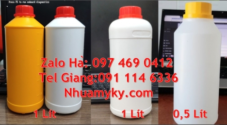 Kích thước chai nhựa 1 lít, Chai nhựa 1 lít vuông đựng dầu ăn, Chai hdpe, chai nhựa 30ml nắp garenty