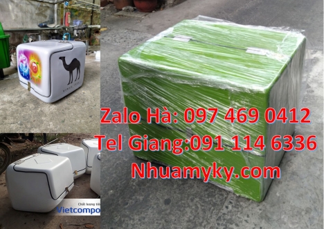 Thùng giao hàng composite, thùng giao trà sữa chia ngăn Thùng giao hải sản, Thùng giao bia ướp lạnh