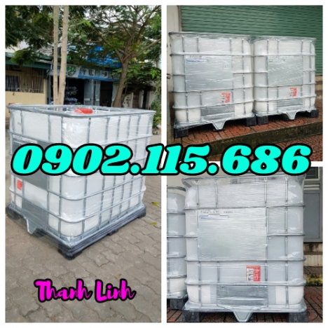 Bồn nhựa IBC, tank nhựa 1000 lít mới 100%, tank nhựa nhập khẩu, bồn nhựa đựng dung dịch lỏng, bồn nh