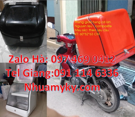 Thùng giao hàng composite, thùng giao trà sữa chia ngăn Thùng giao hải sản, Thùng giao bia ướp lạnh