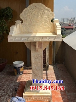 031+ miếu thờ thần linh đà nẵng - bàn thờ thiên bằng đá nguyên khối