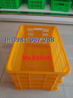Rổ nhựa công nghiệp ,Sóng nhựa  hở 3t9