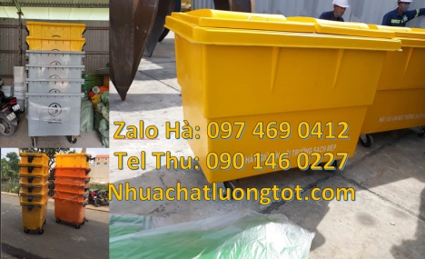 Nơi bán Xe rác, xe gom rác, Xe Thu Gom Rác 1000 Lít 3 Bánh, Xe thu gom rác 1000 lít 3 bánh hơi, Xe t