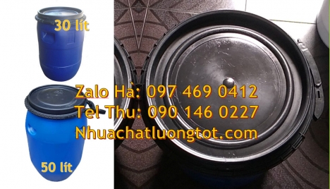 Phuy nhựa 220 lít nắp kín, Phuy nhựa 150 lít nắp mở, Phuy nhựa đựng hóa chất Thùng phuy nhựa 120 lí