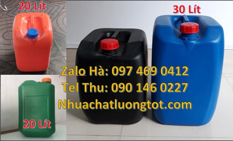 Can 30l vuông xanh, can 25l vuông, can 20l giá rẻ can 25l giá rẻ, Can hdpe 20l vuông, Can vuông 25l