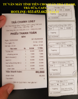 Máy tính tiền cho quán cafe, trà sữa tại Đồng Nai