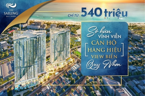Căn hộ thời thượng The Sailing Quy Nhơn- dự án bậc nhất phố biển.