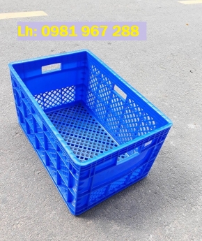 Rổ nhựa công nghiệp ,Sóng nhựa  hở 3t9