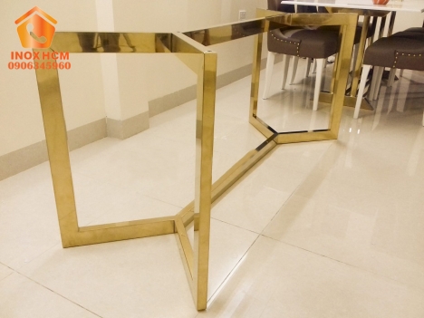 Chân bàn, ghế inox mạ vàng PVD - Inox Chất Lượng Cao