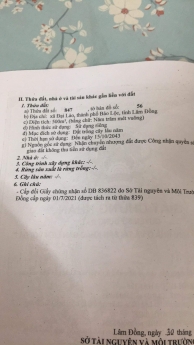Bán lô đất xã Đại Lào, 500m2, 910 tr, Bảo Lộc
