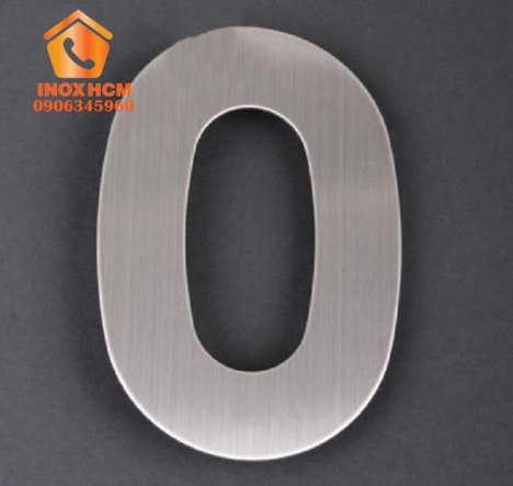 Chữ Inox Trắng Xước PVD - nhận gia công inox theo yêu cầu