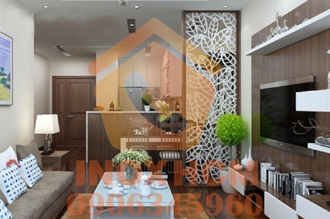 Vách ngăn inox bếp và phòng khách sang trọng và hiện đại - nhận gia công inox theo yêu cầu