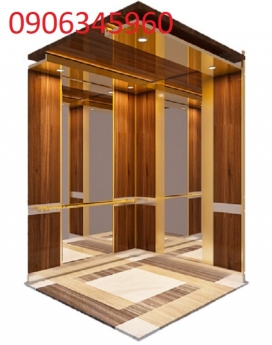 Ốp inox trang trí cabin thang máy - nhận gia công inox theo yêu cầu