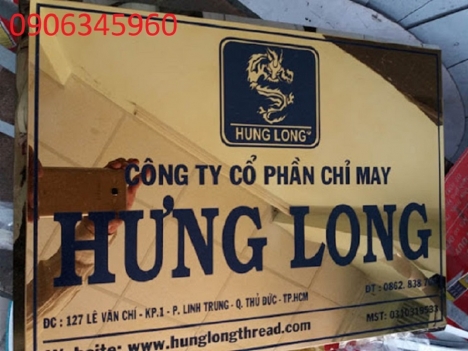 BẢNG HIỆU INOX 304 ĂN MÒN VÀNG GƯƠNG PVD - nhận gia công inox theo yêu cầu
