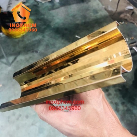 Nẹp Inox Bán Nguyệt PVD - nhận gia công inox theo yêu cầu
