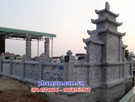 30 Lan can đá đẹp hưng yên - tường bao hàng rào bằng đá xanh
