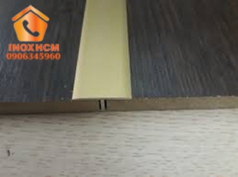 Nẹp chữ t mạ màu PVD - nhận gia công nẹp inox theo yêu cầu