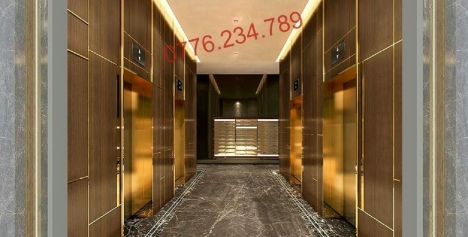 Ốp inox trang trí cabin thang máy - nhận gia công inox theo yêu cầu