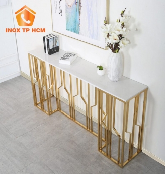 Bàn Console Inox Mạ Vàng PVD