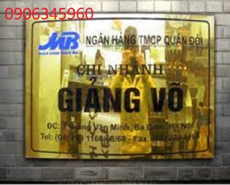 BẢNG HIỆU INOX 304 ĂN MÒN VÀNG GƯƠNG PVD - nhận gia công inox theo yêu cầu