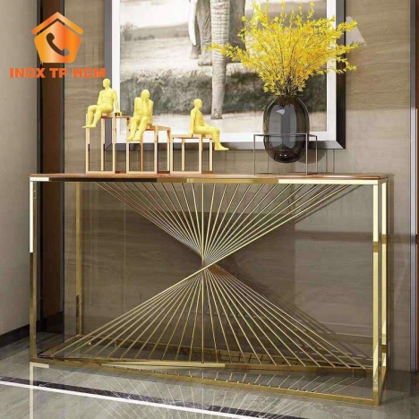 Bàn Console Inox Mạ Vàng PVD
