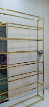 Kệ inox mạ vàng PVD - nhận gia công inox theo yêu cầu