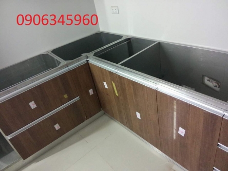 Thi Công Tủ Bếp Inox 304 PVD - nhận gia công inox theo yêu cầu