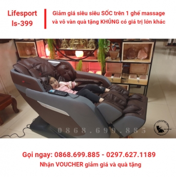 ĐÁNH GIÁ VỀ GHẾ MASSAGE LIFESPORT 399 ( ls399 ) - GIẢM GIÁ SỐC 30% & QUÀ TẶNG KHỦNG