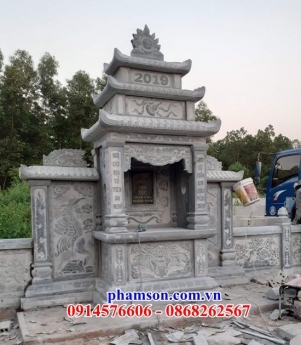 458 Lăng thờ đá đẹp hậu giang - miếu thờ chung khu nghĩa trang