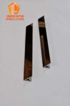 Nẹp chữ t mạ màu PVD - nhận gia công nẹp inox theo yêu cầu