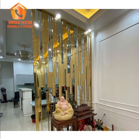 Vách CNC Bàn Thờ inox hiện đại