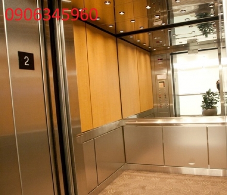 Ốp inox trang trí cabin thang máy - nhận gia công inox theo yêu cầu
