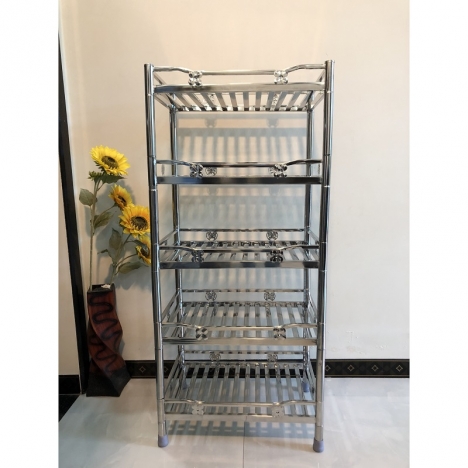 Kệ inox mạ vàng PVD - nhận gia công inox theo yêu cầu
