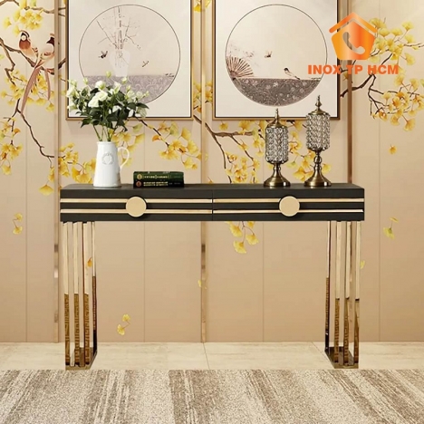 Bàn Console Inox Mạ Vàng PVD