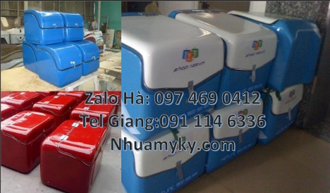 Thùng giao cơm, thùng nhựa, Thùng giao đồ uống, Thùng đựng văn phòng phẩm Thùng giao hàng 62x52x62