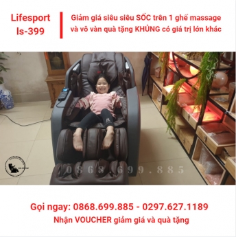 ĐÁNH GIÁ VỀ GHẾ MASSAGE LIFESPORT 399 ( ls399 ) - GIẢM GIÁ SỐC 30% & QUÀ TẶNG KHỦNG