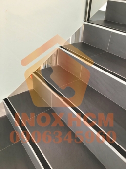 Nẹp Bậc Cầu Thang Inox Mạ Màu PVD - nhận gia công inox theo yêu cầu
