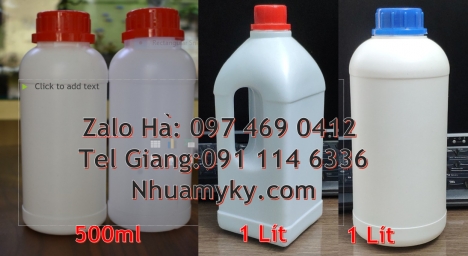 Kích thước chai nhựa 1 lít, Chai nhựa 1 lít vuông đựng dầu ăn Chai hdpe, chai nhựa 30ml nắp garenty