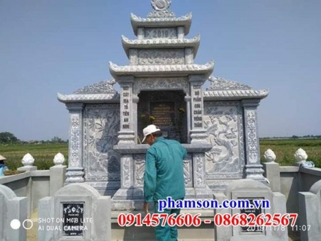 458 Lăng thờ đá đẹp hậu giang - miếu thờ chung khu nghĩa trang