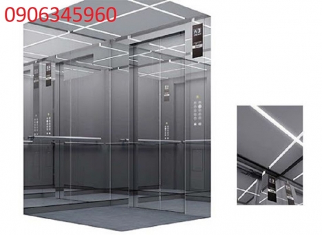 Ốp inox trang trí cabin thang máy - nhận gia công inox theo yêu cầu