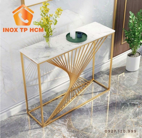 Bàn Console Inox Mạ Vàng PVD