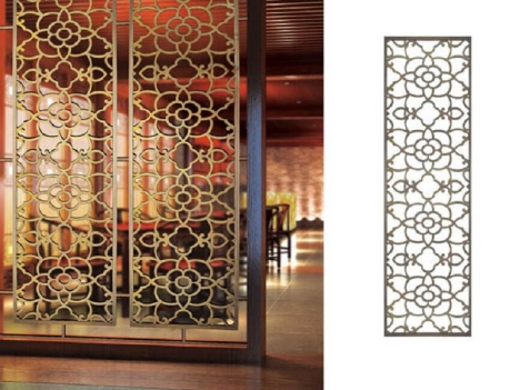 Vách CNC phòng khách hiện đại - nhận gia công inox theo yêu cầu