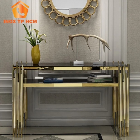 Bàn Console Inox Mạ Vàng PVD