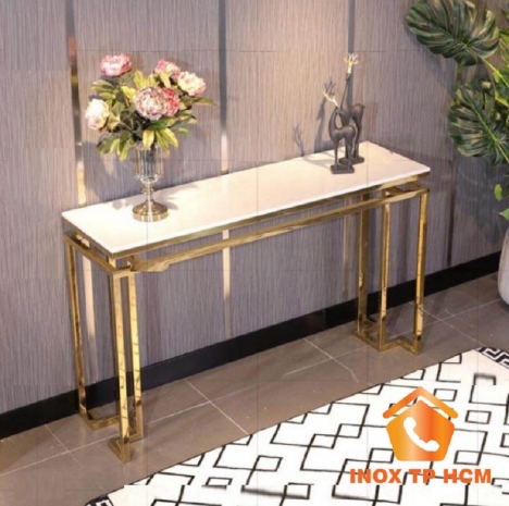 Bàn Console Inox Mạ Vàng PVD