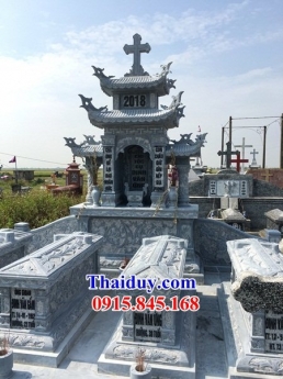 006 Mộ công giáo đẹp bắc giang - mộ đạo đá