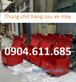 thùng chở hàng sau xe máy đem đến sự gọn nhẹ, chuyên nghiệp