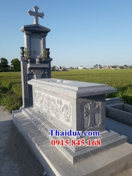 006 Mộ công giáo đẹp bắc giang - mộ đạo đá