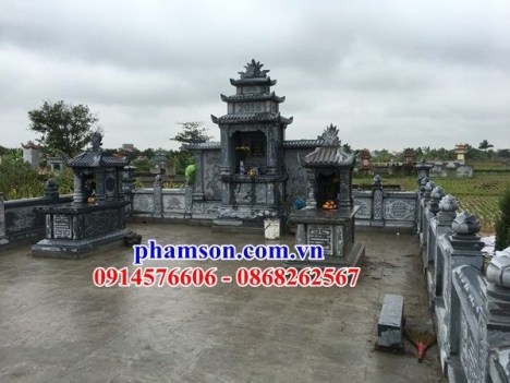004 Mộ đá đẹp ninh bình - mẫu mộ một mái bằng đá