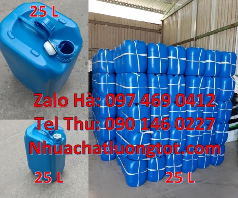 Can đựng hóa chất, Can nhựa 20 lít đựng hóa chất, can 20l giá rẻ can 25l xanh, Can cao cấp, Can 20l