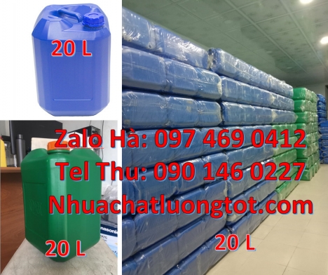 Can đựng hóa chất, Can nhựa 20 lít đựng hóa chất, can 20l giá rẻ can 25l xanh, Can cao cấp, Can 20l